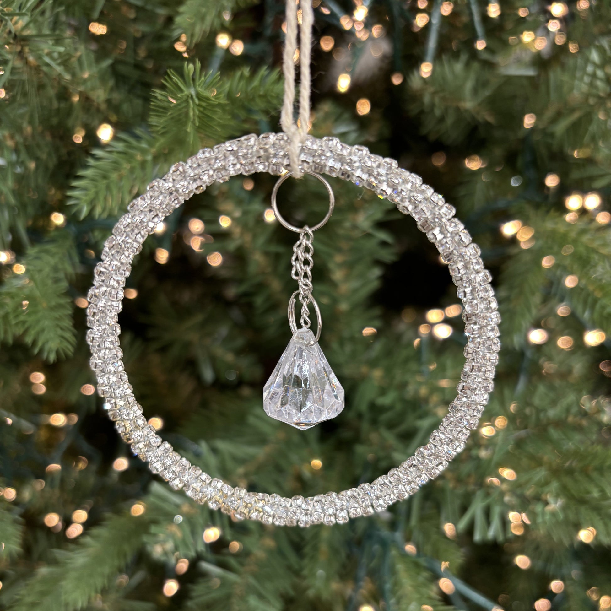 Bling Circle Ornament - My Christmas