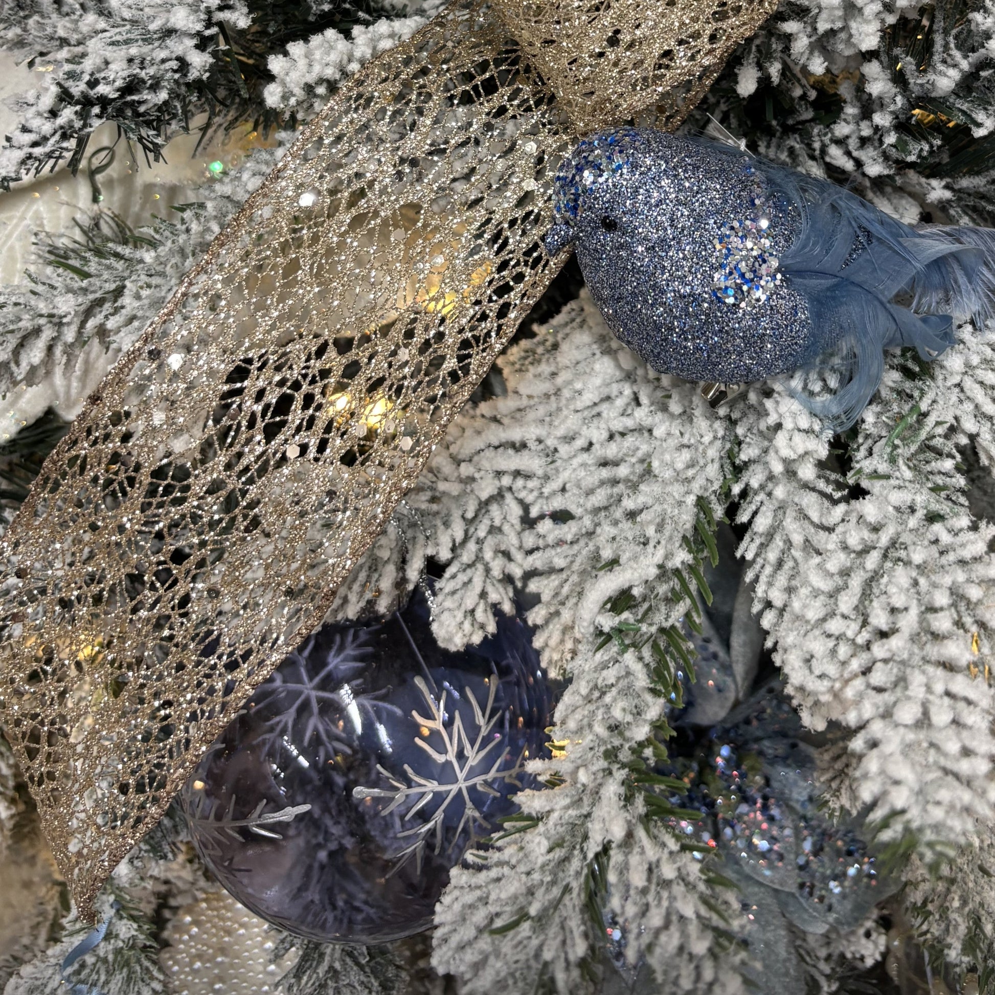 Blue and Silver Snowflake Bauble - My Christmas