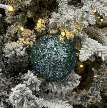 Blue and Teal Glass Bauble - My Christmas