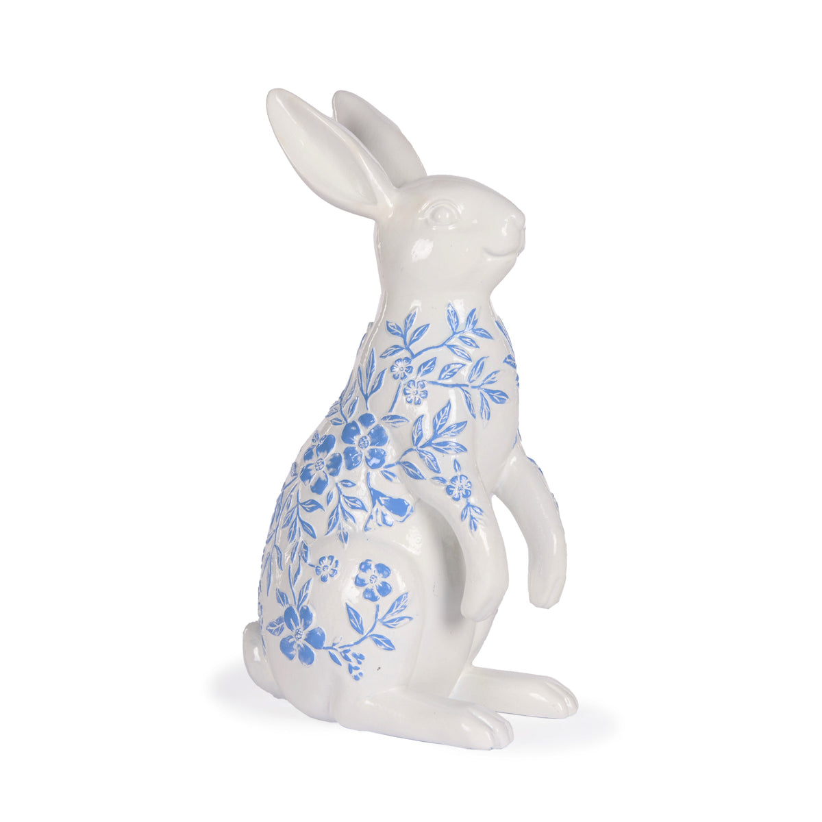 Blue and White Floral Rabbit - My Christmas