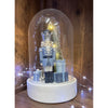 Blue and White Nutcracker Glass Dome - My Christmas