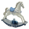Blue and White Rocking Horse - My Christmas