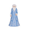 Blue and White Santa with Fur - 25cm - My Christmas