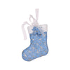 Blue and White Stocking Ornament - My Christmas