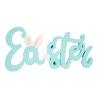 Blue Bunny Easter Sign - My Christmas