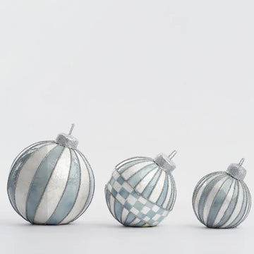 Blue Capiz Bauble Trio Table Décor - My Christmas