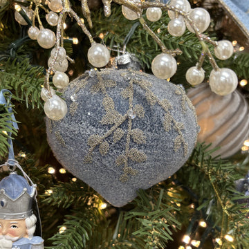 Blue Champagne Drop Ornament - My Christmas