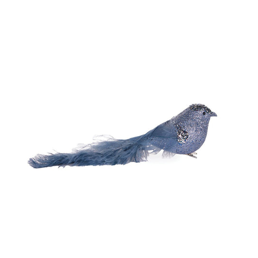 Blue Embellished Bird - My Christmas