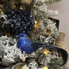 Blue Glitter and Jewel Clip - on Bird - My Christmas