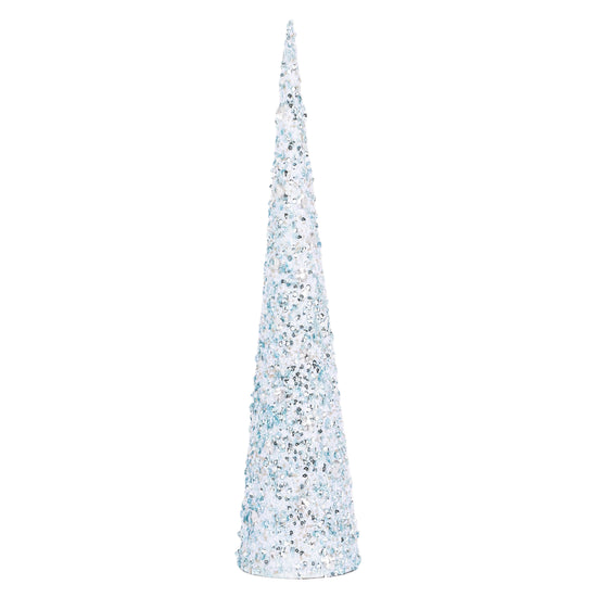 Blue Glitter Cone Tree - My Christmas