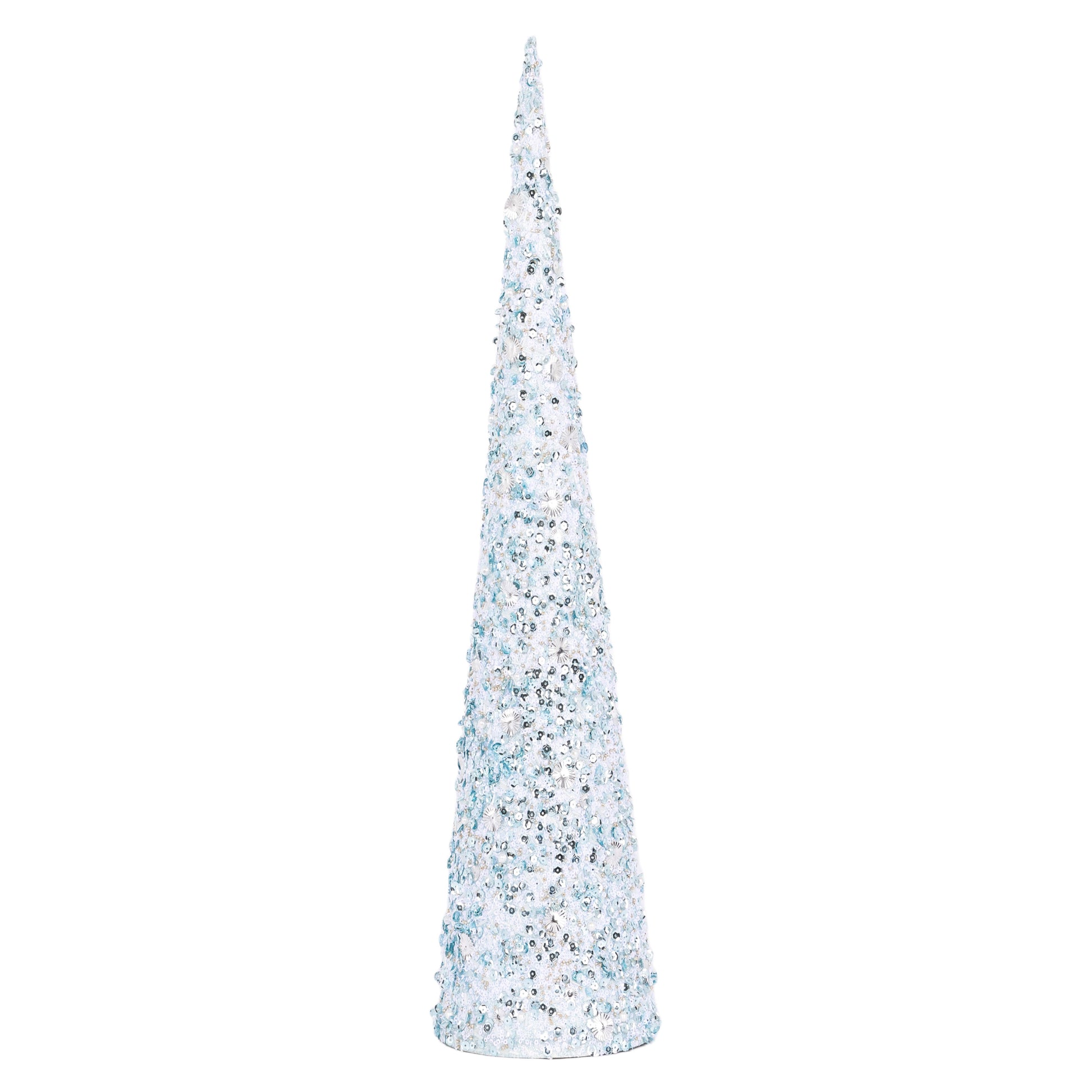 Blue Glitter Cone Tree - My Christmas