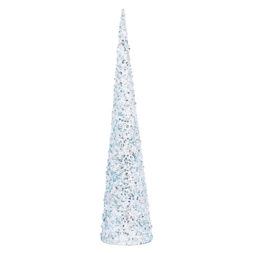 Blue Glitter Cone Tree - My Christmas