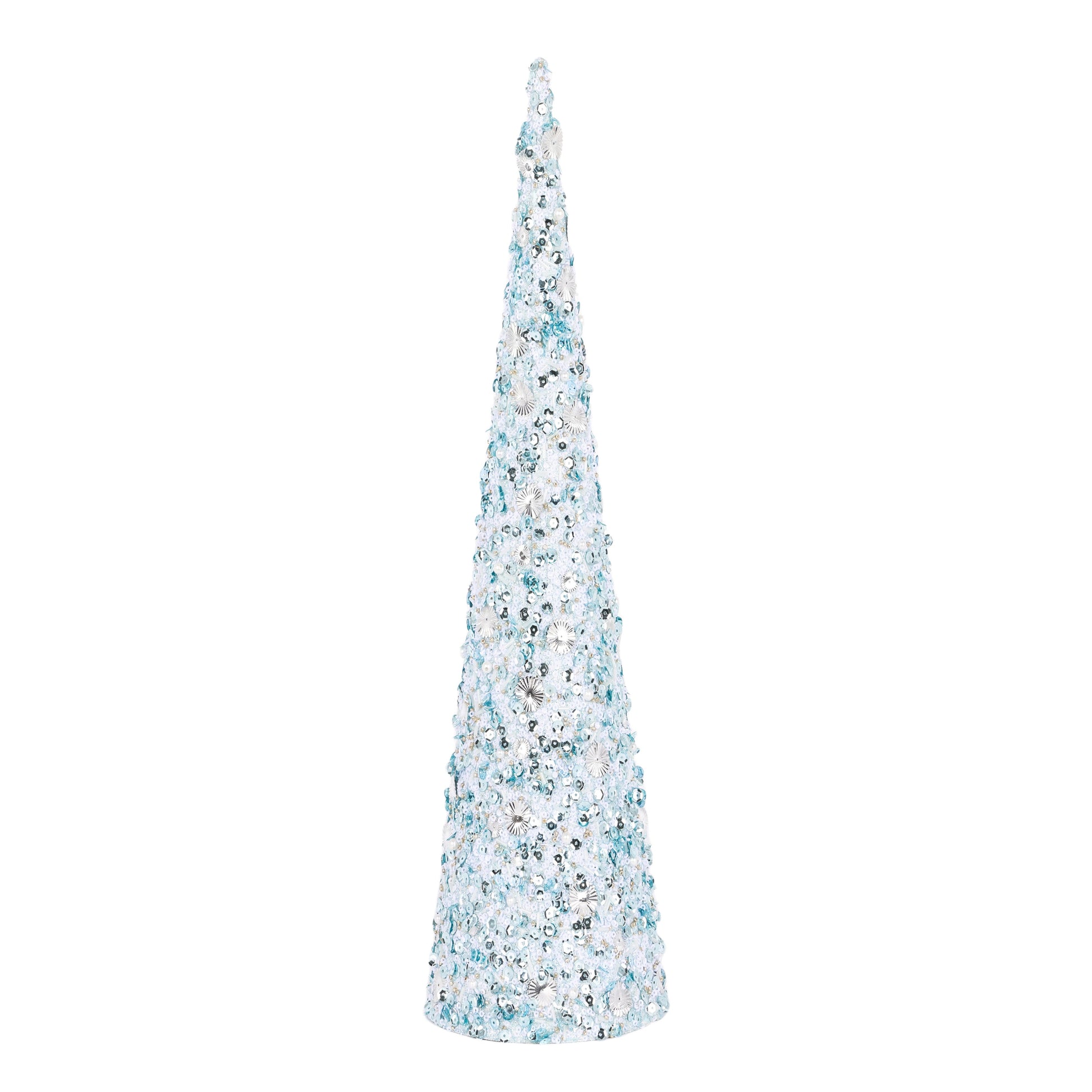 Blue Glitter Cone Tree - Various Sizes - My Christmas