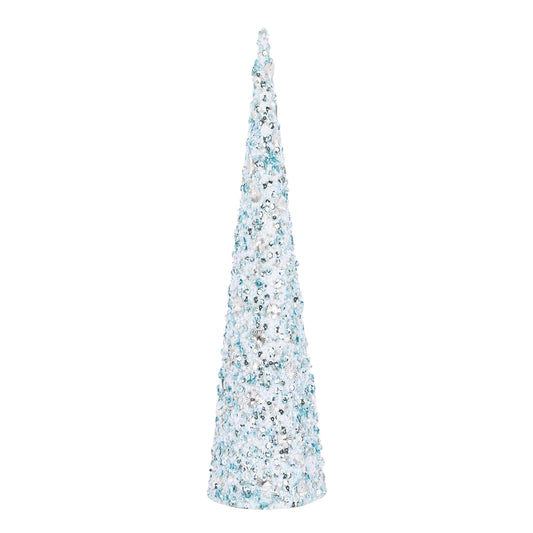 Blue Glitter Cone Tree - Various Sizes - My Christmas