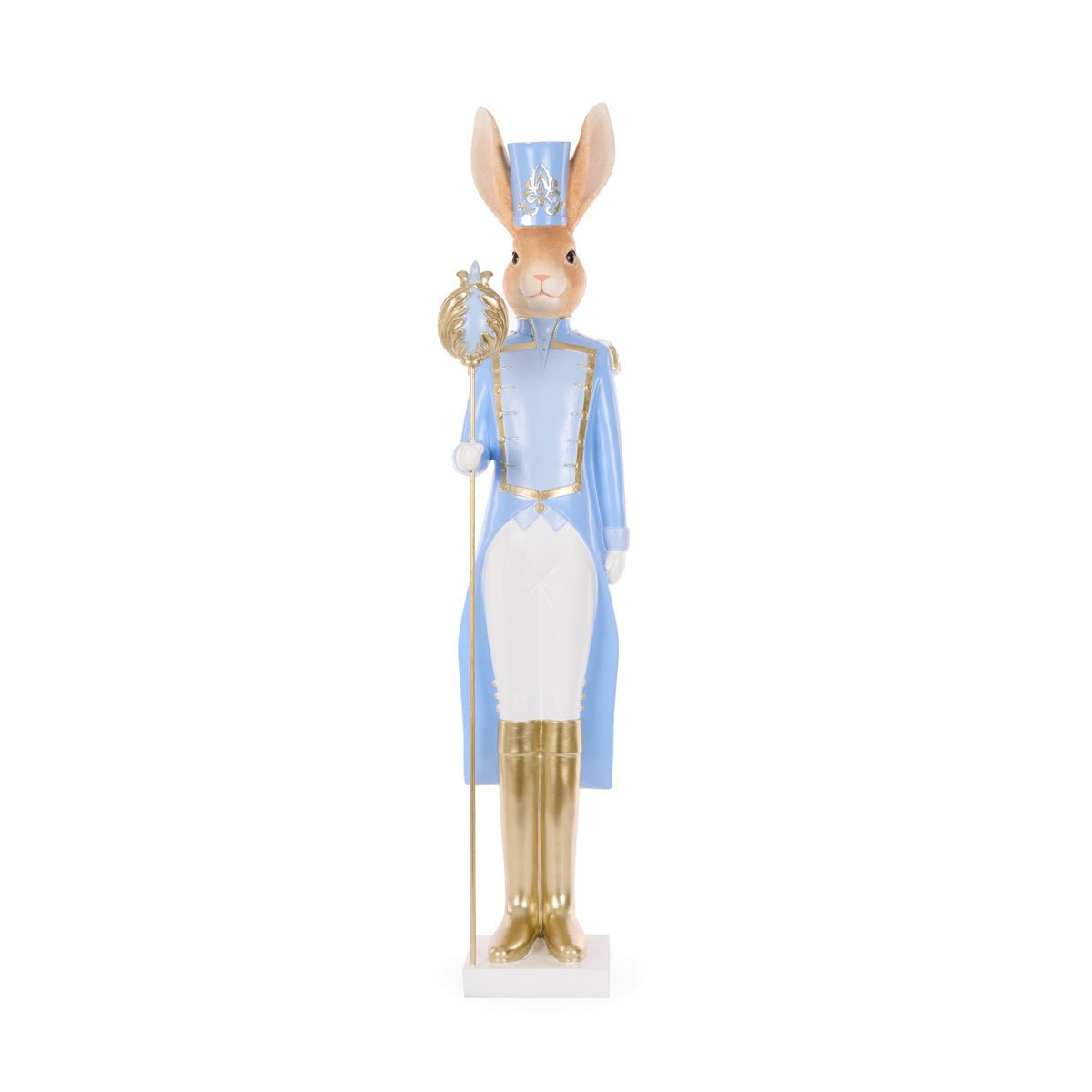 Blue Regal Nutcracker with Staff - My Christmas