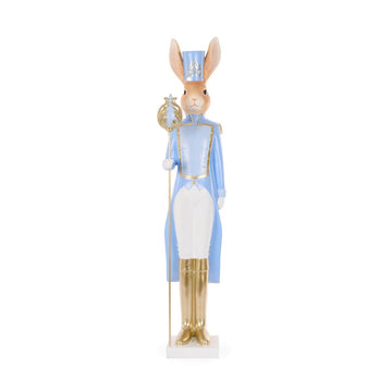 Blue Regal Nutcracker with Staff - My Christmas