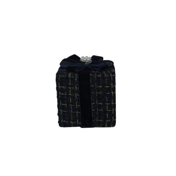 Blue Tweed Gift Box - 15cm - My Christmas