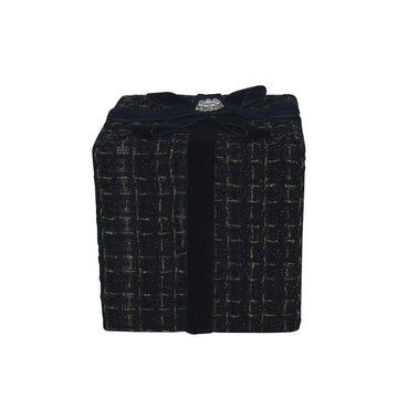 Blue Tweed Gift Box - 22cm - My Christmas