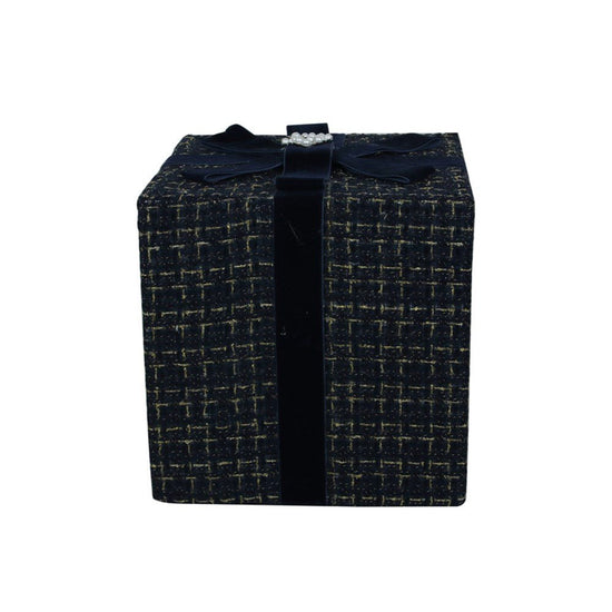 Blue Tweed Gift Box - 30cm - My Christmas