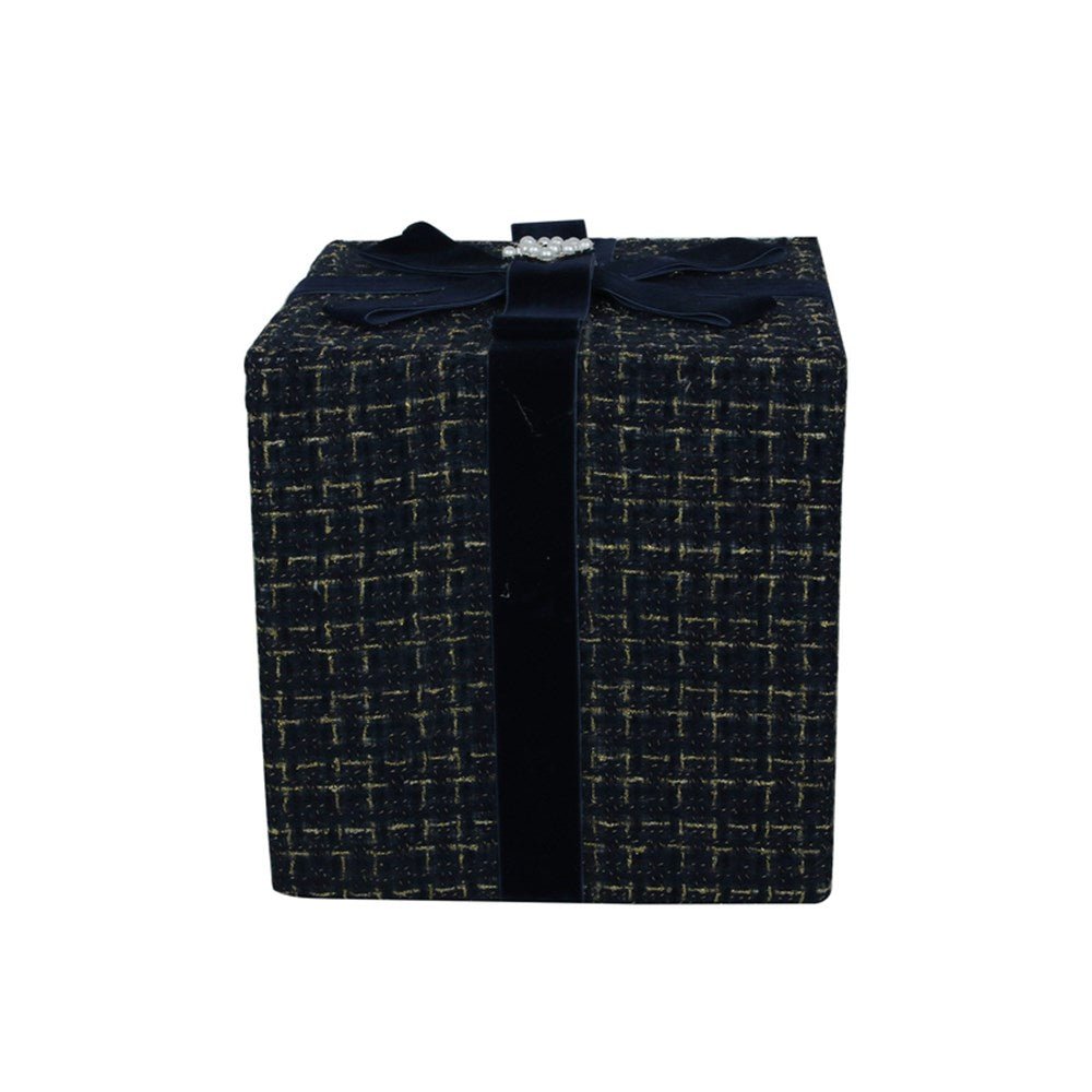 Blue Tweed Gift Box - 30cm - My Christmas