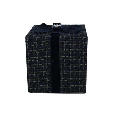 Blue Tweed Gift Box - 30cm - My Christmas