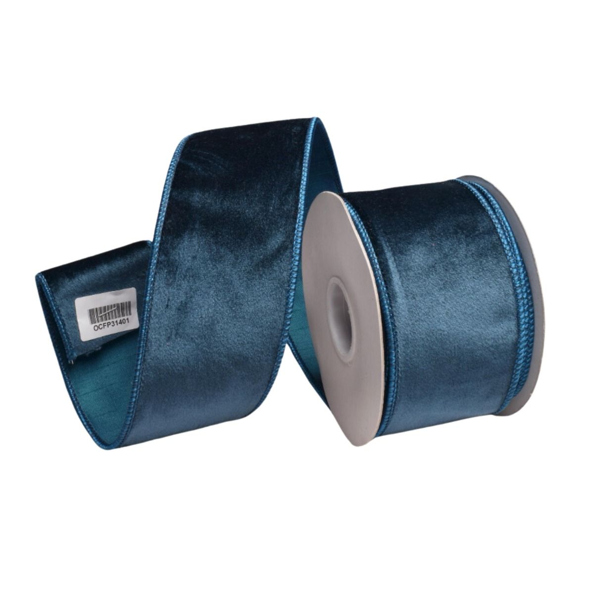 Blue Velvet Ribbon - 64mm - My Christmas