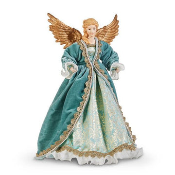 Blue Victorian Angel Tree Topper - My Christmas