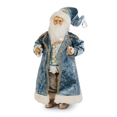 Blue Victorian Santa - My Christmas