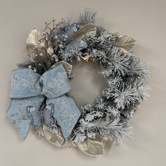 Bluebell Manor on Flocked Wreath - My Christmas