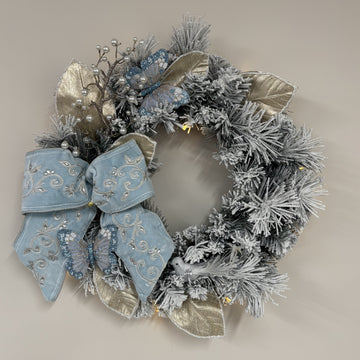 Bluebell Manor on Flocked Wreath - My Christmas