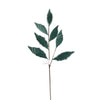 Blue/Green Velvet Leaf Spray - My Christmas