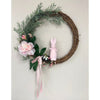 Blush Garden Bunny Wreath - My Christmas