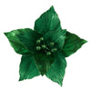 Bright Emerald Poinsettia with Clip - My Christmas