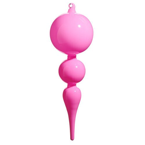 Bright Pink Finial - My Christmas