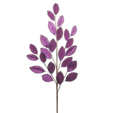 Bright Purple Leaf Spray - My Christmas