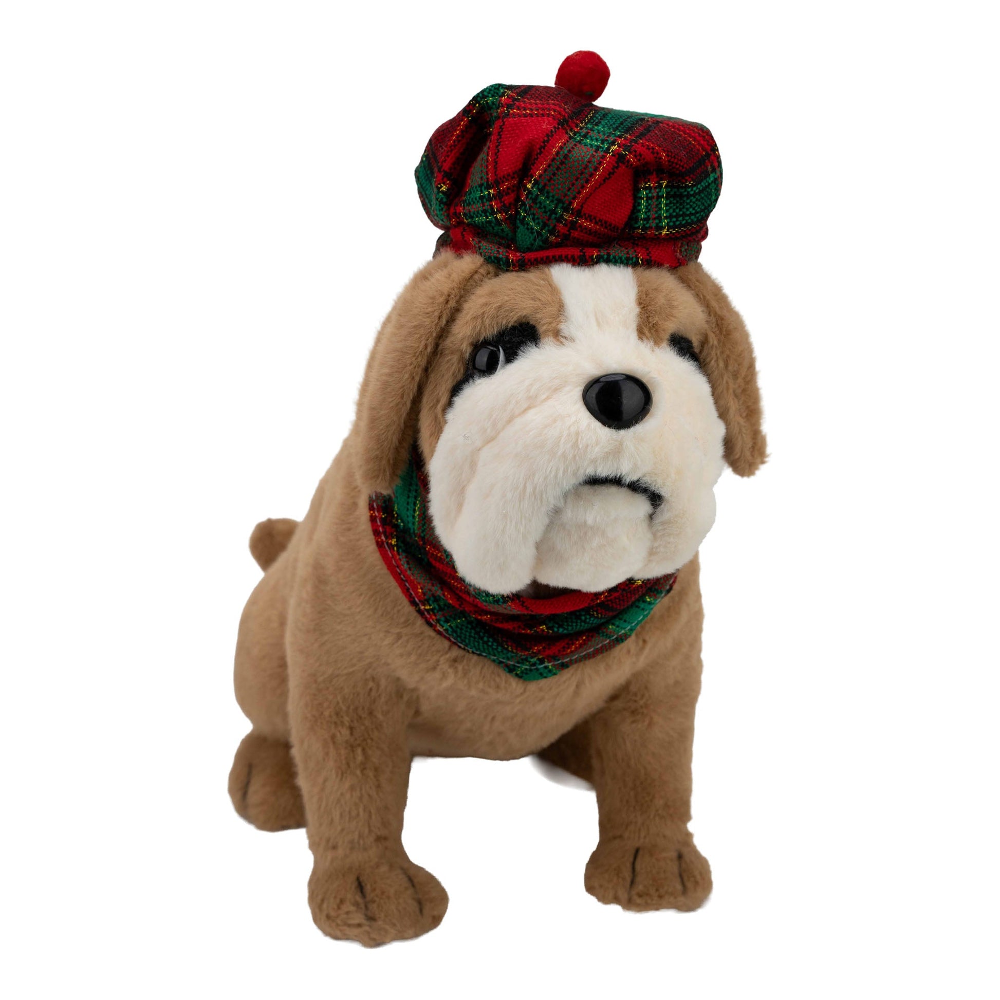 Brown Festive Bulldog - My Christmas