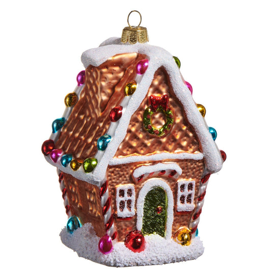 Brown Gingerbread House Ornament - My Christmas