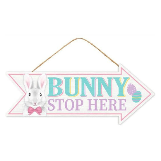 Bunny Stop Here Sign - My Christmas