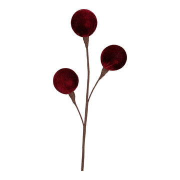 Burgundy 3-Ball Spray - My Christmas