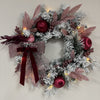 Burgundy and Pink Wreath - My Christmas