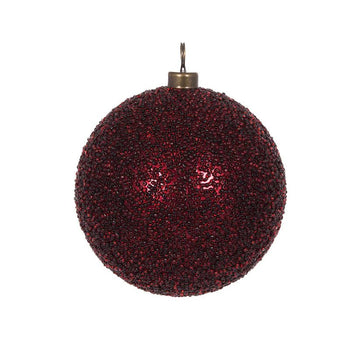 Burgundy Caviar Bauble - My Christmas