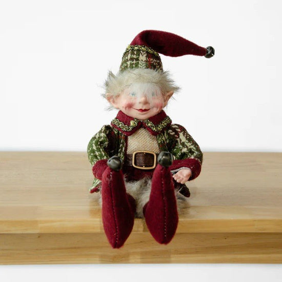 Burgundy Christmas Elf - My Christmas