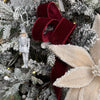 Burgundy Deluxe Velvet Ribbon with Satin Backing - 1.5" wide - My Christmas