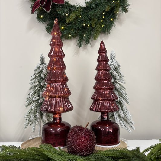 Burgundy Glass Tree - Small - My Christmas