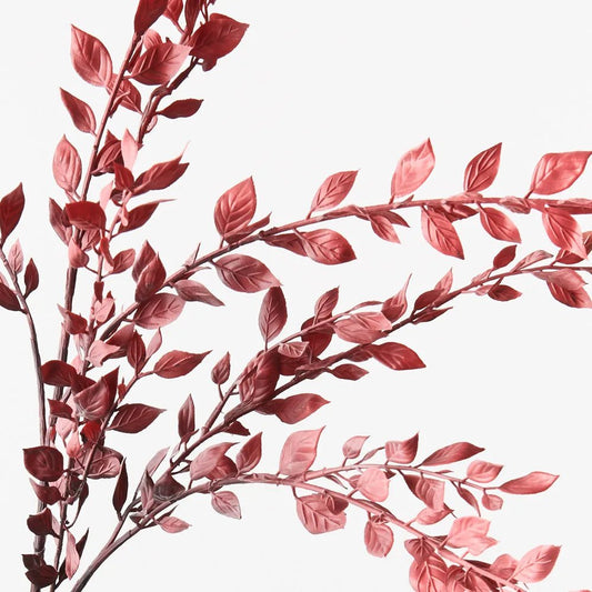 Burgundy Myrtle Leaf Spray - My Christmas