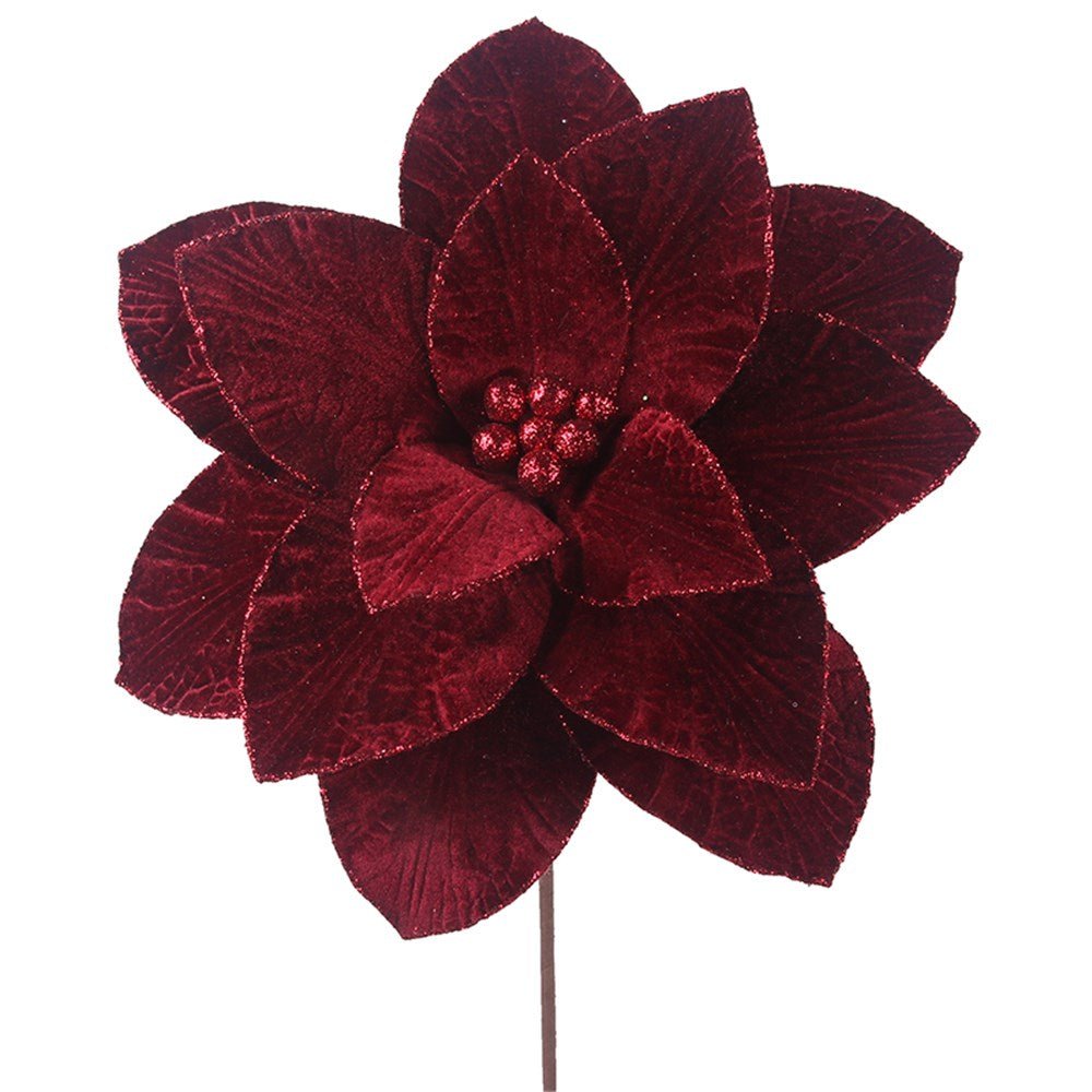 Burgundy Poinsettia - My Christmas