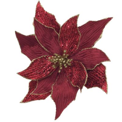 Burgundy Poinsettia - My Christmas