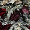 Burgundy Ruffles Bauble - My Christmas