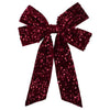 Burgundy Sequin Bow - Large - My Christmas