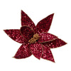 Burgundy Sequin Poinsettia - My Christmas